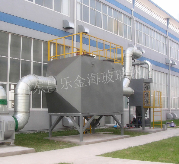 塑料廠廢氣洗滌塔的特點及原理